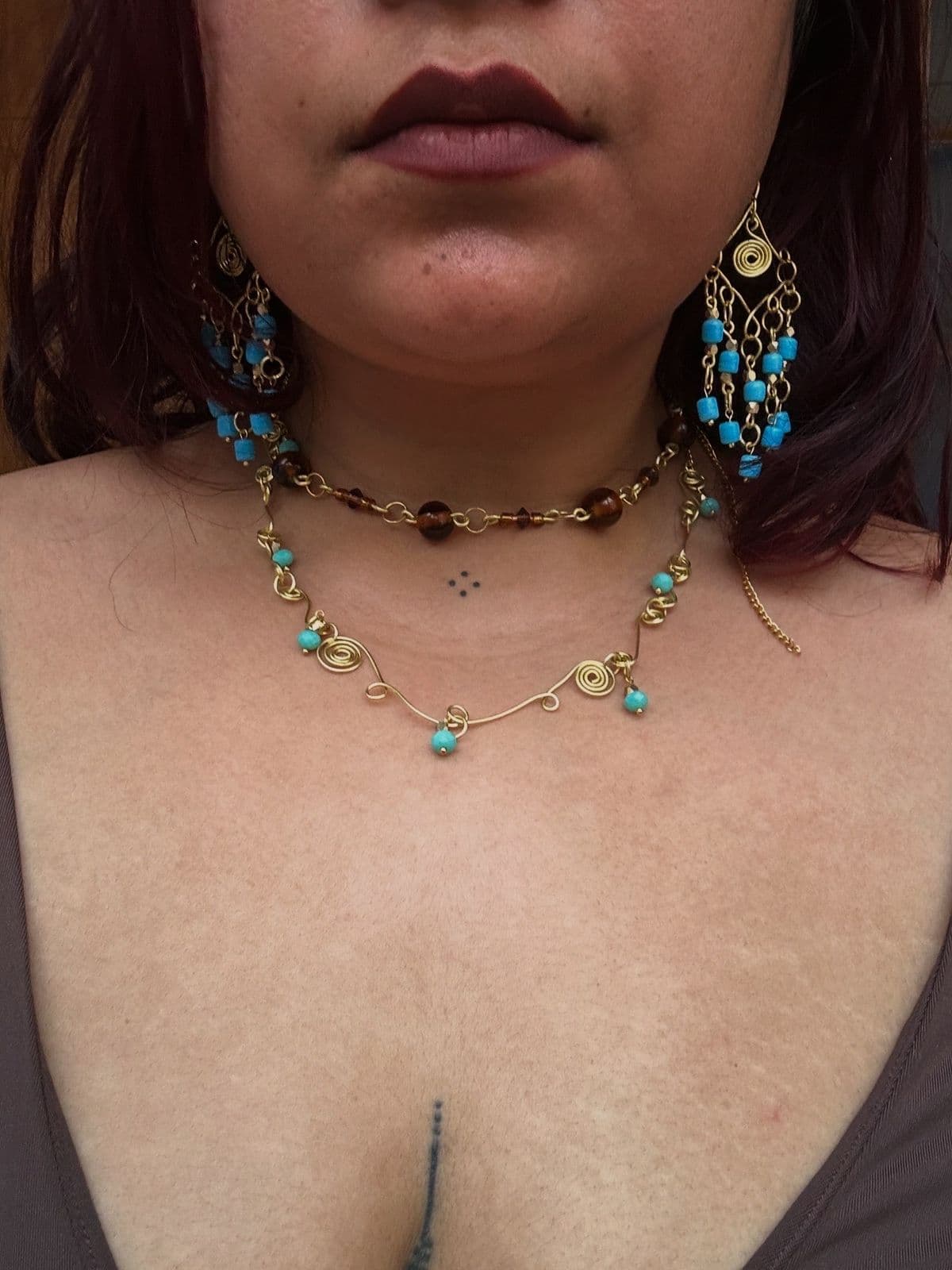 Black Velvet & Pearl Coin Necklace
