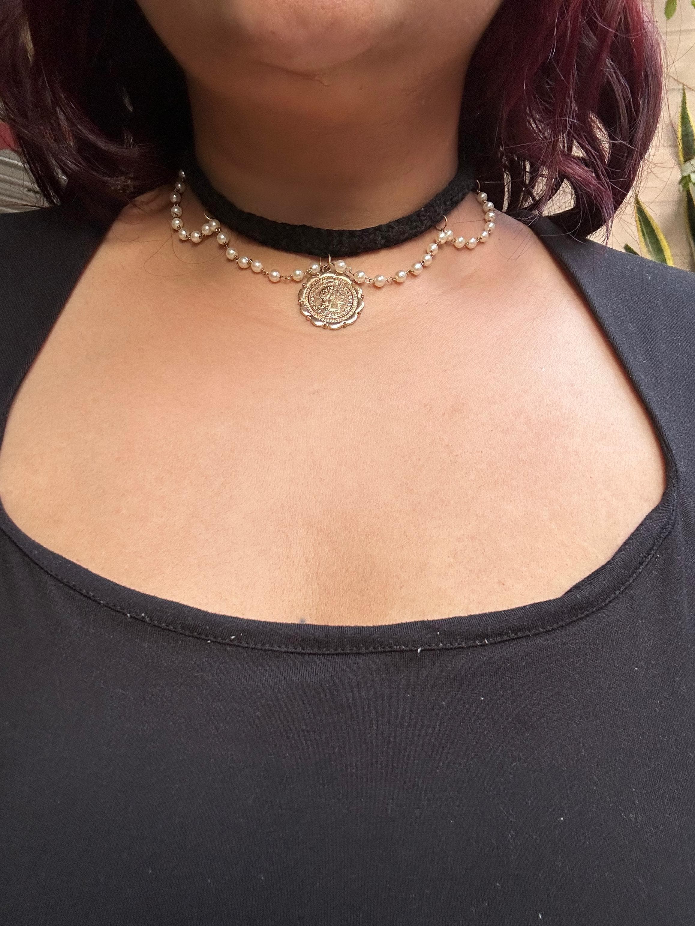 Turquoise Crochet Choker